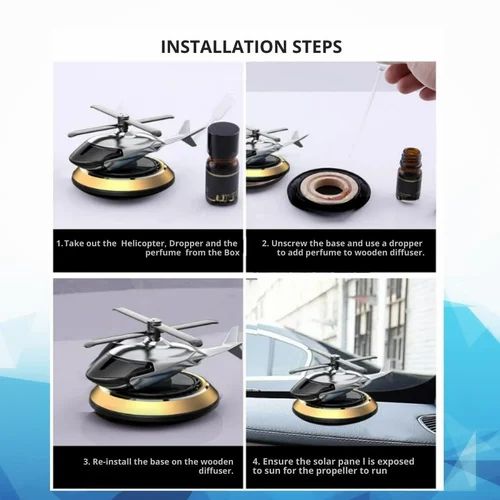 Solar Helicopter Car Freshener