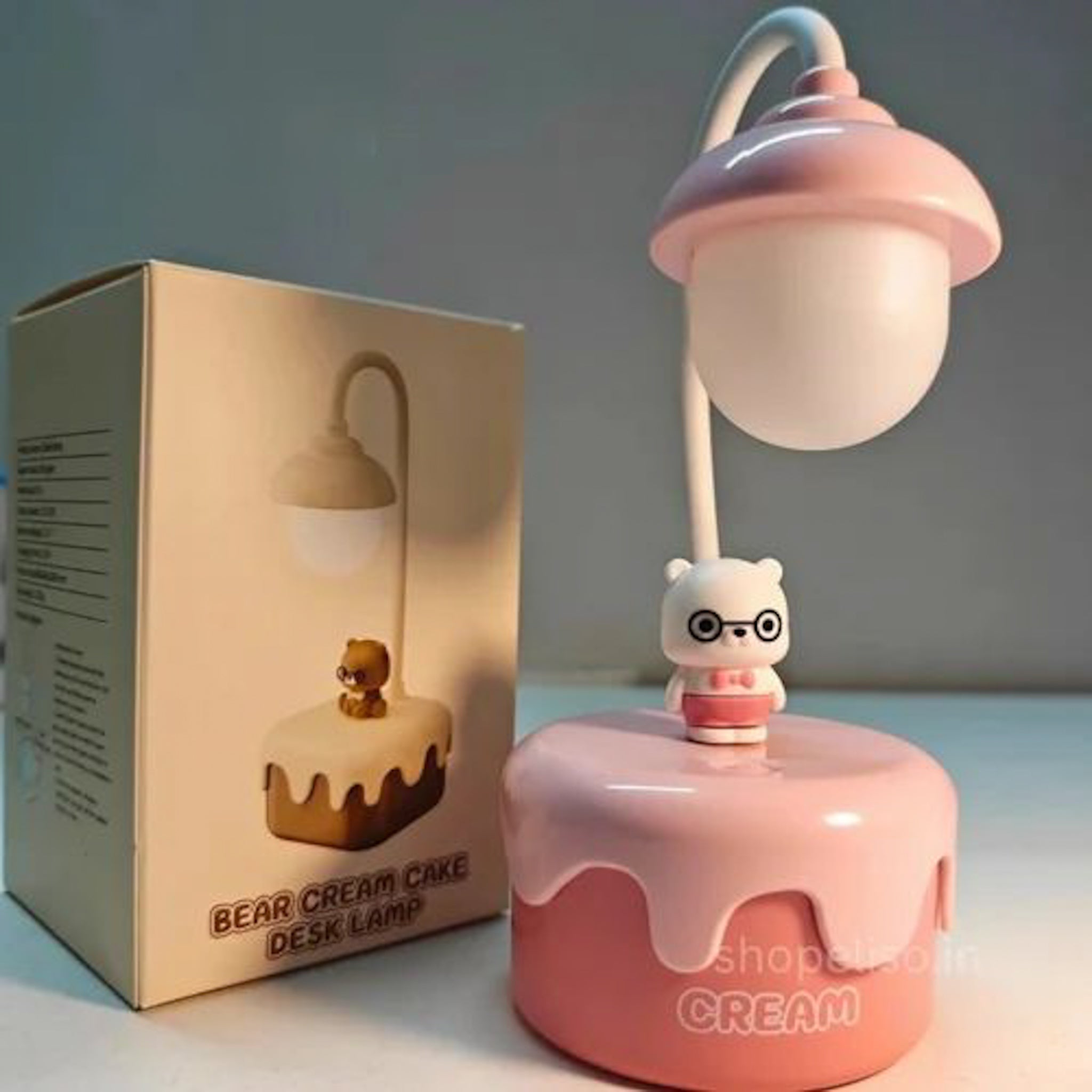 Bear cake rechargeable Desk lamp